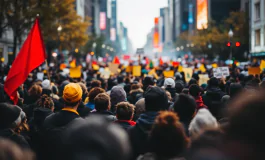 Manifestazione a Torino per lo sciopero generale