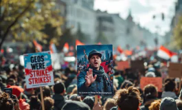 Manifestazione Cgil e Uil per i diritti dei lavoratori