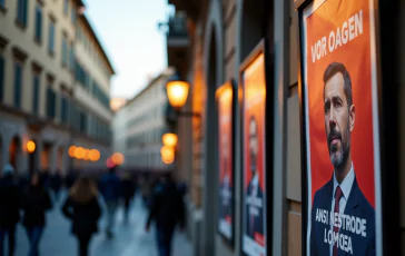 Immagine di un dibattito politico in Italia per le elezioni regionali