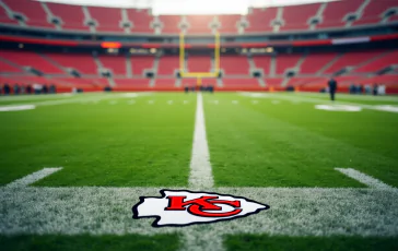 Kansas City Chiefs in azione durante una partita NFL