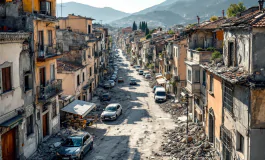 Immagine del terremoto in provincia di Cosenza a Mangone