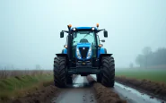 Anziano agricoltore schiacciato da un trattore in un campo