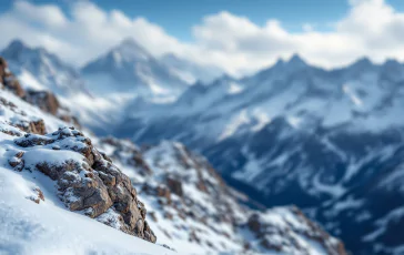 Alpinista austriaco in montagna durante una valanga fatale