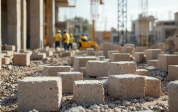 Immagine di un cantiere a Nardò dopo un crollo mortale