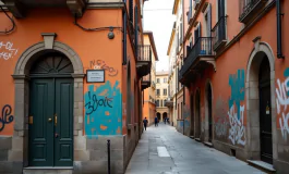 Atti di vandalismo a Bergamo contro edifici pubblici