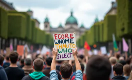 Manifestazione studentesca con tensioni e violenza