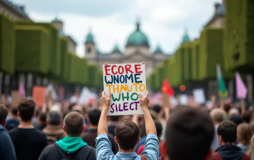 Manifestazione studentesca con tensioni e violenza