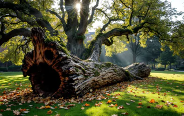 Albero caduto che ha ferito tre studenti all'Ateneo di Salerno