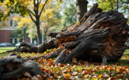 Albero caduto che ha ferito cinque studenti all'Università di Salerno