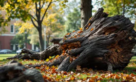 Albero caduto che ha ferito cinque studenti all'Università di Salerno