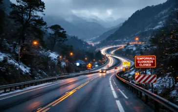 Cantieri autostradali in Liguria durante le festività