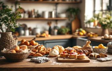 Anziani pasticceri preparano dolci natalizi per bisognosi