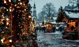 Immagine del mercatino di Natale a Magdeburgo dopo l'attentato