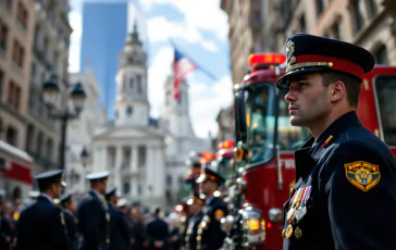 Nuovo capo dei Vigili del fuoco durante la cerimonia a Roma