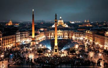 Concerto di Capodanno a Roma con artisti sul palco