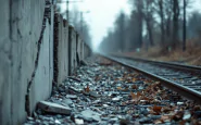 Crollo di un muro perimetrale che blocca treni nel Fiorentino