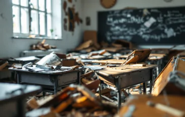 Danni ingenti in una scuola italiana dopo occupazioni studentesche