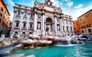 La fontana di Trevi riaperta con acqua scintillante