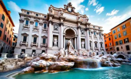 La fontana di Trevi riaperta con acqua scintillante