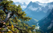 Punta di Dan con forte vento in Alto Adige