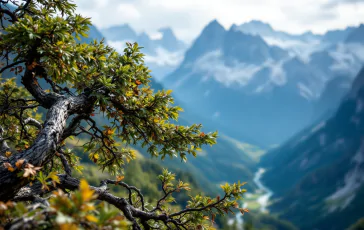 Punta di Dan con forte vento in Alto Adige