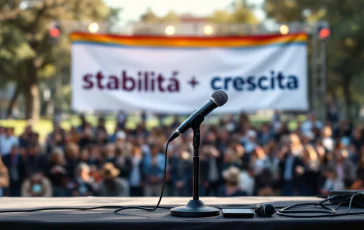 Giorgia Meloni discute il futuro dell'Italia