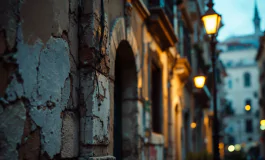 Immagine di una giovane donna in un contesto urbano a Napoli