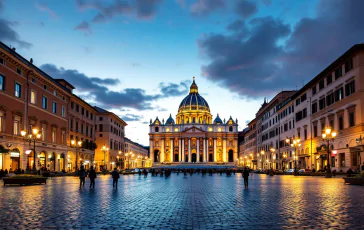 Il Papa saluta i bambini durante un breve volo