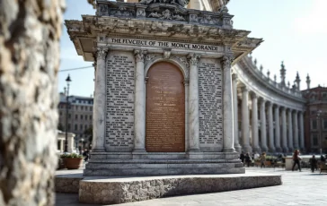 Cerimonia di inaugurazione del memoriale del Ponte Morandi