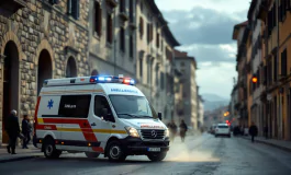 Ambulanza coinvolta in incidente stradale a Fivizzano