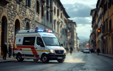 Ambulanza coinvolta in incidente stradale a Fivizzano