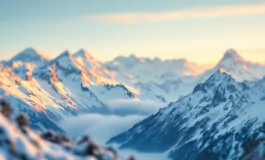 Neve fresca sulle piste da sci in Italia