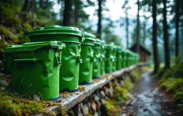 Installazione di isole ecologiche in Trentino