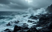 Immagine delle Isole Tremiti isolate a causa del maltempo