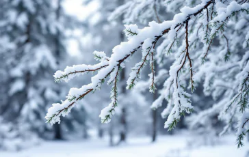 Paesaggio innevato in Molise durante il maltempo