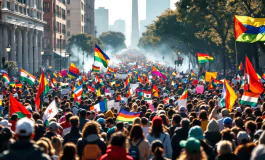 Manifestazione a Milano per la solidarietà ai palestinesi