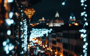 Firenze illuminata durante le festività natalizie