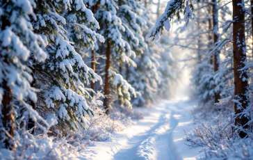 Paesaggio innevato in provincia di Isernia durante le feste