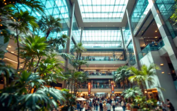 Momento di panico in un centro commerciale affollato