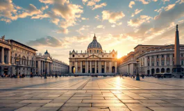 Papa Francesco durante un discorso per la pace nel mondo