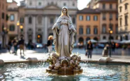 Papa Francesco durante la celebrazione dell'Immacolata a Roma