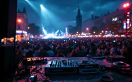 Artisti in protesta durante il concerto di Capodanno a Roma