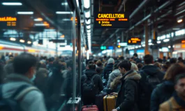 Manifestazione per sciopero di 24 ore nel trasporto pubblico