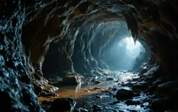 Immagine della grotta Bueno Fonteno in pericolo