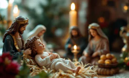 Presepe del Vaticano con simboli religiosi significativi