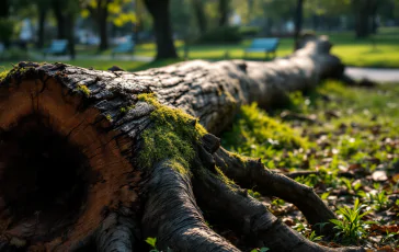 Albero caduto in un parco di Roma dopo incidente fatale