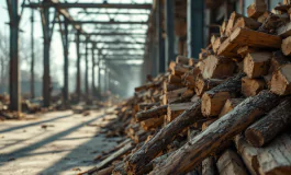 Immagine di un cantiere in Toscana dopo un incidente mortale