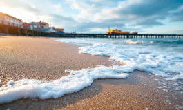 Italiani in vacanza al mare durante l'inverno