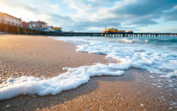 Italiani in vacanza al mare durante l'inverno