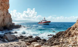 Immagine di Yasmine in un contesto marino e medico